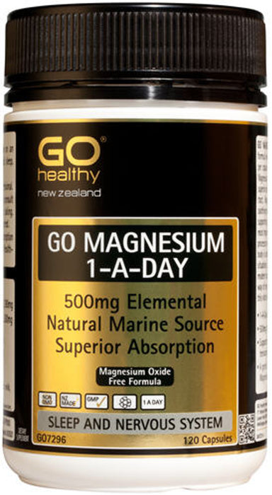 Go Healthy Go Magnesium 1-A-Day 500mg (60 Caps)