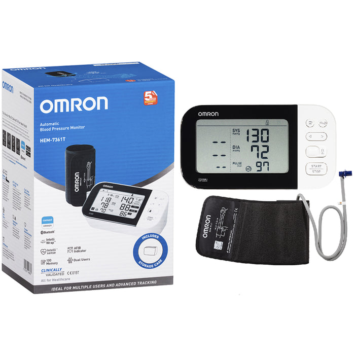 Omron HEM7361T Blood Pressure + AFIB Monitor Bluetooth