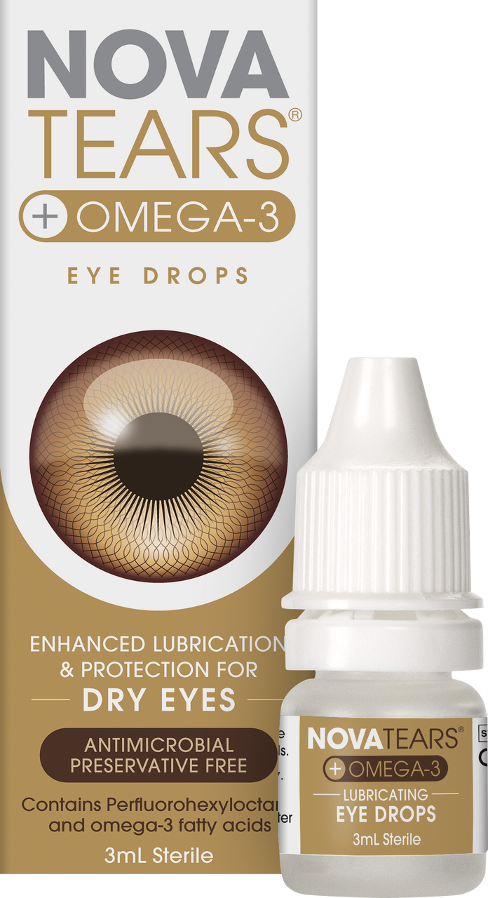 NovaTears Omega Eye Drops 3ml — Kiwi Chemist