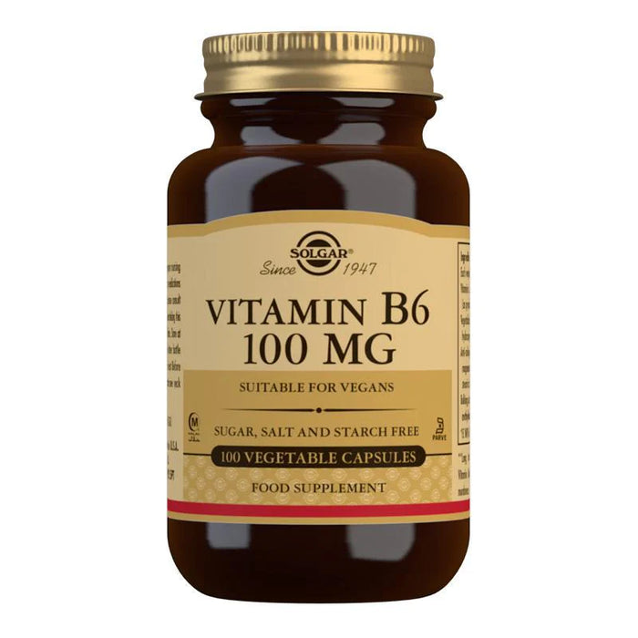 VITAMIN B6 100 MG VEGETABLE CAPSULES