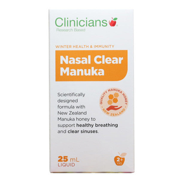 Clinicians Nasal Clear Manuka 25ml