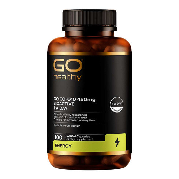 Go Healthy Go Co Q10 450mg BioActive 1-A-Day SoftGel Capsules