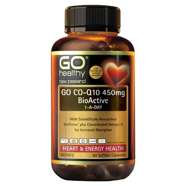 Go Healthy Go Co Q10 450mg BioActive 1-A-Day SoftGel Capsules