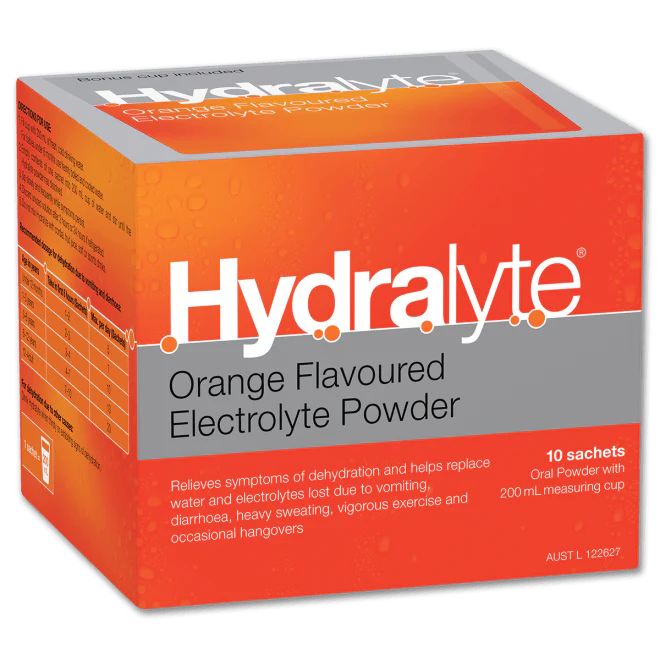 Hydralyte Powder Orange Sachets 10s