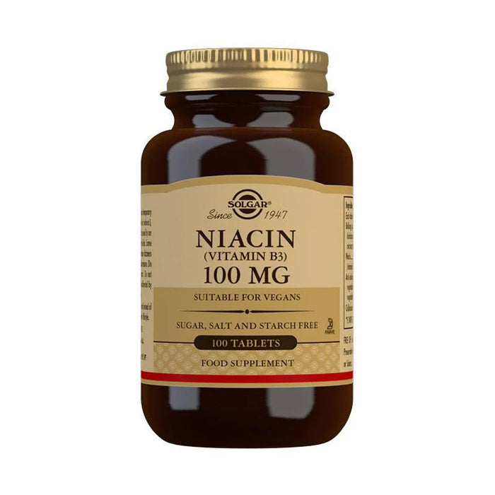 SOLGAR NIACIN (VITAMIN B3) 100 MG TABLETS 100s