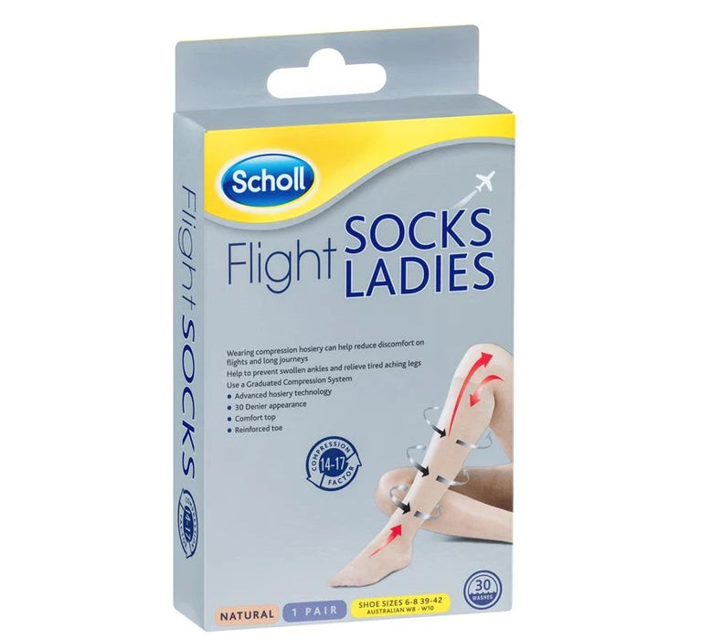 SCHOLL Flight Sock Lady 39-42 (natural colour) 1 Pair