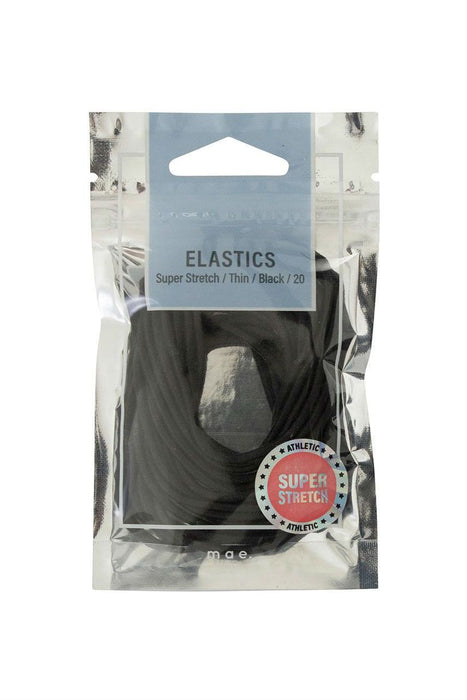 Mae Elastics Super Stretch Thin Black 20s