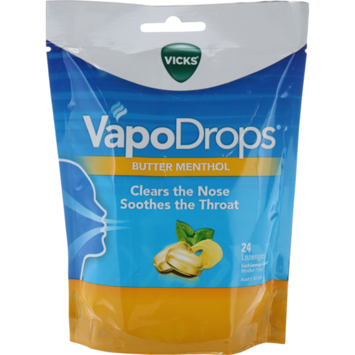 Vicks Butter Menthol Vapodrops — Kiwi Chemist