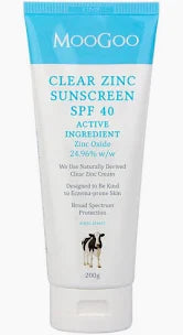 MOOGOO Clear Zinc Sunscreen SPF40 200g